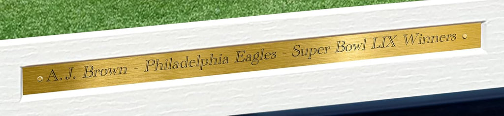Kitbags & Lockers 12x8 A4 A J Brown Eagles Super Bowl LIX 59 Winners Autographed Signed Photo Photograph Picture Frame American Football Poster Gift Touchdown