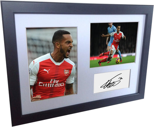 Kitbags & Lockers Signed Theo Walcott Arsenal Autographed Photo Photograph Picture Frame Print A4