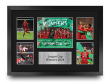 Load image into Gallery viewer, HWC Trading Liverpool 2025 Champions Gift Premier League Season 24-25 Winners Printed Memorabilia Signed Autograph Photograph Display for Football Fans and Supporters - A3 Framed