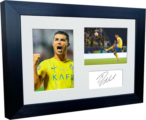 12x8 A4 Cristiano Ronaldo Al-Nassr FC Signed Autograph Photo Photograph Picture Frame Poster Gift