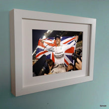 Load image into Gallery viewer, Kitbags &amp; Lockers Lewis Hamilton Signed 2014 F1 Formila 1 Champion Autographed Photo Photograph Picture Frame
