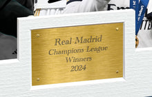 Load image into Gallery viewer, 12x8 A4 Real Madrid 2024 Champions Leagues Winners Bellingham Vinicius Junior Carvajal Modric Kroos Nacho Ancelotti Autographed Signed Photo Photograph Picture Frame Football Soccer Poster Gift