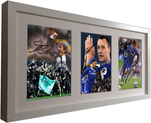 Kitbags & Lockers Signed CELEBRATION EDITION 2017 Premier League Win. Conte-John Terry-Eden Hazard-Willian-Deigo Costa Chelsea Autographed Photo Picture Frame Gift