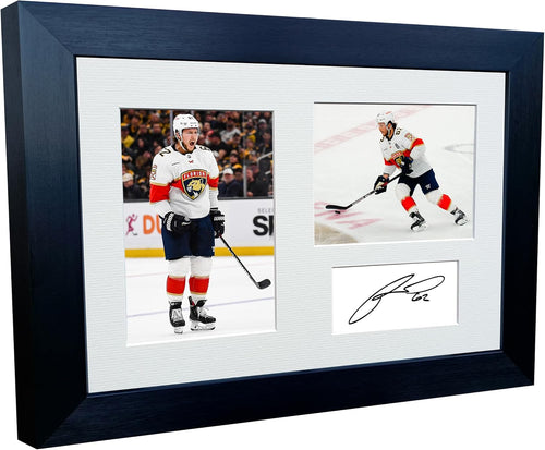 Kitbags & Lockers 12x8 A4 Brandon Montour Florida Panthers NHL Autographed Signed Signature Photo Photograph Picture Frame Ice Hockey Poster Gift Triple