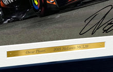 Load image into Gallery viewer, Kitbags &amp; Lockers TWIN PACK 12x8 A4 Lando Norris Oscar Piastri 2025 McLaren MCL39 Car Autographed Signed Signature Photo Photograph Picture Frame Racing Formula 1 F1 Poster Gift