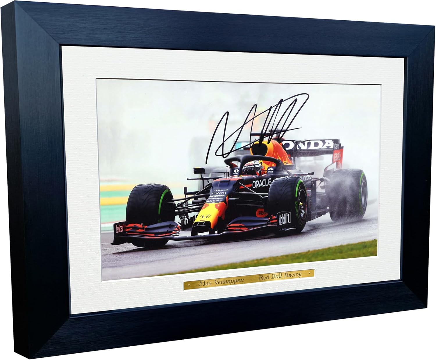 Kitbags & Lockers 12x8 A4 Max Verstappen Red Bull Autographed Signed Photo Photograph Picture Frame Racing Formula 1 F1 Poster Gift