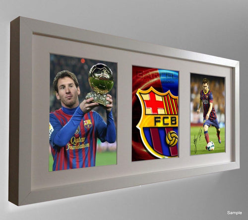 Kitbags & Lockers Large Signed Lionel Messi Barcelona Photo Picture Frame Autographed 1