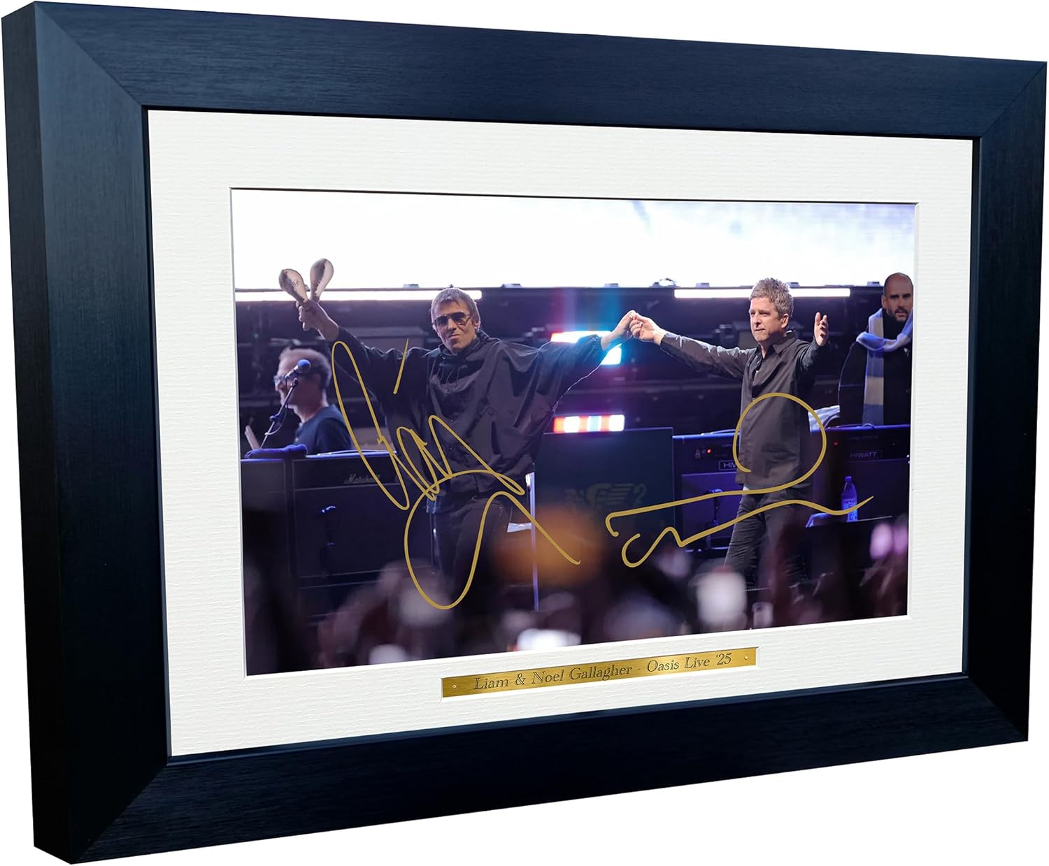 Kitbags & Lockers 12x8 A4 Liam Gallagher Noel Gallagher Oasis Live 25 2025 Music Popstar Indie Band Autographed Signed Photo Photograph Picture Frame Poster Gift 5