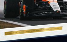 Load image into Gallery viewer, Kitbags &amp; Lockers 12x8 A4 Lando Norris British Grand Prix Winner 2025 Silverstone McLaren MCL39 Car Autographed Signed Signature Photo Photograph Picture Frame Racing Formula 1 F1 Poster Gift 7