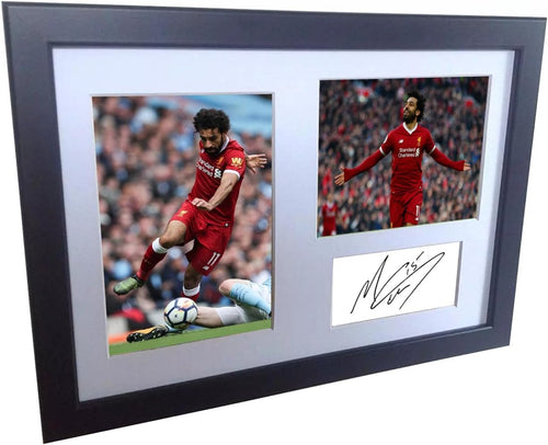 Kitbags & Lockers Mohamed Mo Salah 12x8 A4 Signed Liverpool - Autographed Photo Photograph Picture Frame Gift