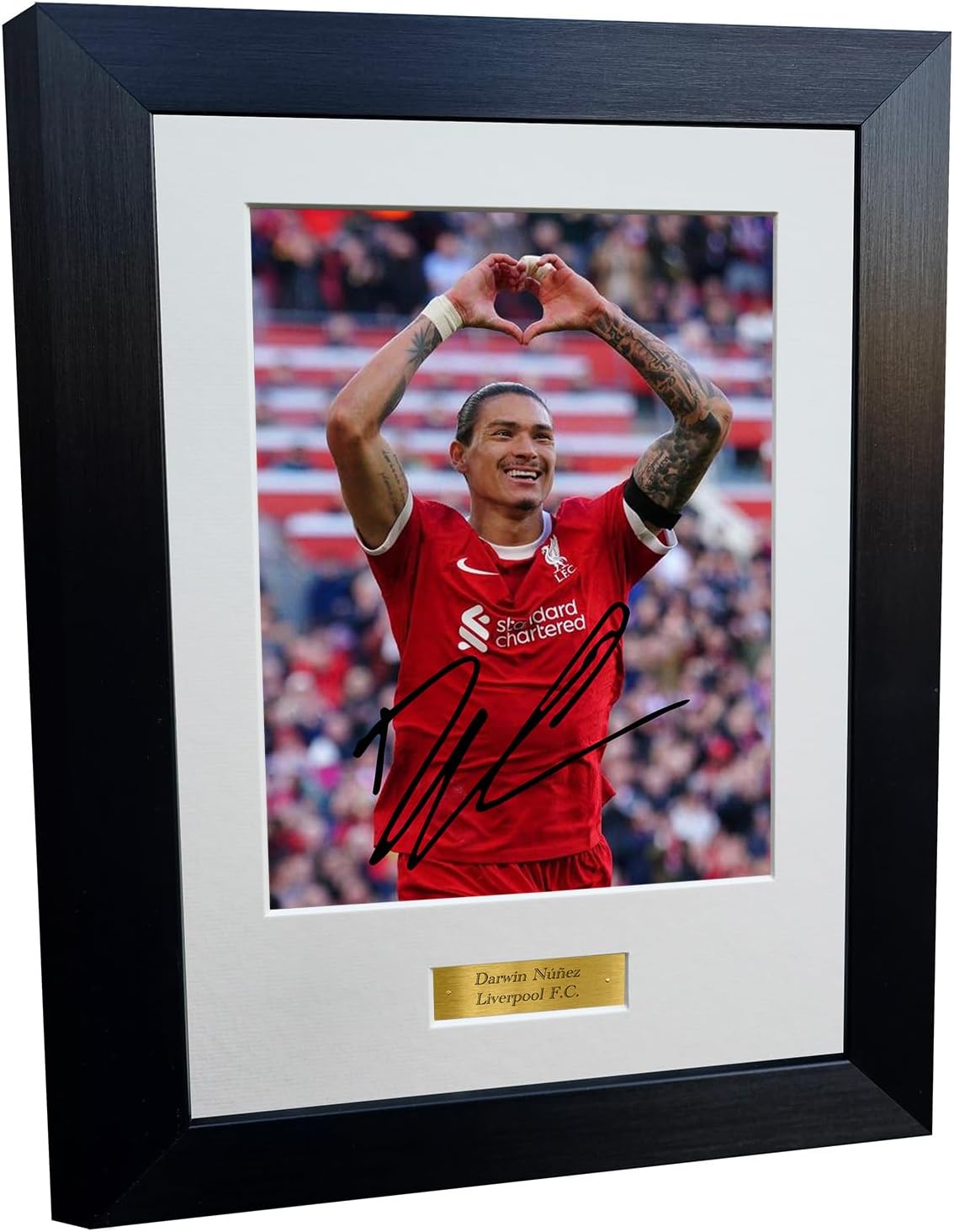 12x8 A4 Darwin Nunez Liverpool F.C. Autographed Signed Photo Photograph Picture Frame Football Soccer Poster Gift 8x6
