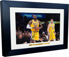 Load image into Gallery viewer, 12x8 A4 Luka Doncic LeBron James LA Lakers Los Angeles Autographed Signed Signature Photo Photograph Picture Frame Basketball Poster Gift 2