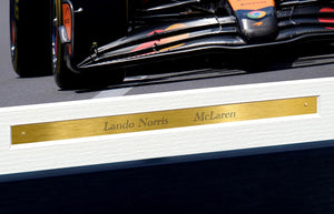 Kitbags & Lockers 12x8 A4 Lando Norris Grand Prix McLaren Car Autographed Signed Signature Photo Photograph Picture Frame Racing Formula 1 F1 Poster Gift 3
