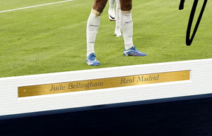 12x8 A4 Jude Bellingham Celebration Real Madrid Autographed Signed Photo Photograph Picture Frame Football Soccer Poster Gift