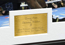 Load image into Gallery viewer, Kitbags &amp; Lockers Tyson Fury vs Deontay Wilder 12x8 A4 Autographed Signed Photo Photograph Picture Frame Boxing Gift Poster Colour
