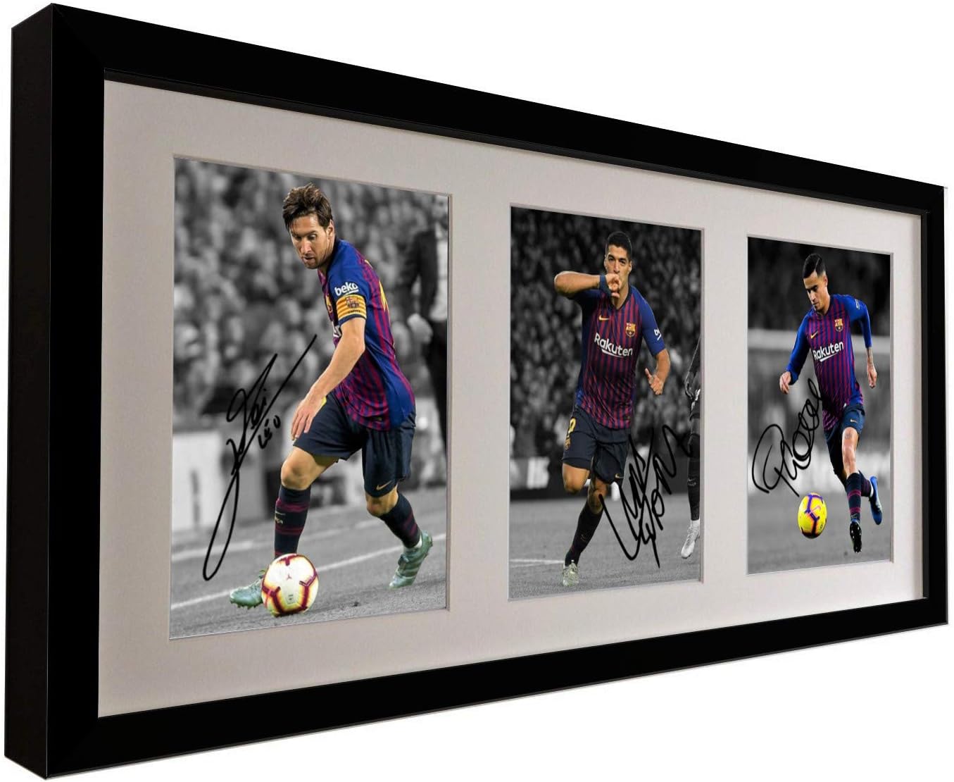 Kitbags & Lockers Signed Black 2018/19 Barcelona Photo Picture Frame Lionel Messi - Luis Suarez - Philippe Coutinho Autograph Photograph Gift