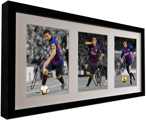 Kitbags & Lockers Signed Black 2018/19 Barcelona Photo Picture Frame Lionel Messi - Luis Suarez - Philippe Coutinho Autograph Photograph Gift