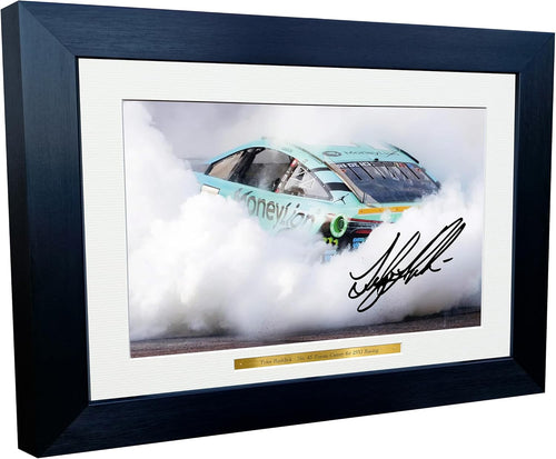 Kitbags & Lockers 12x8 A4 Tyler Reddick 2024 NASCAR Cup Series No. 45 Toyota Camry XSE for 23XI Racing Signed Autographed Signature Photo Photograph Picture Frame Poster Celebration Gift 2