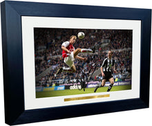 Load image into Gallery viewer, 12x8 A4 Signed Dennis Bergkamp &quot;CONTROL&quot; Arsenal Autographed Autograph Signed Signature Photograph Photo Picture Frame Football Soccer Poster Gift