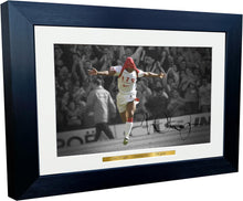 Load image into Gallery viewer, 12x8 A4 Signed Ian Wright 179 GOALS Arsenal Autographed Autograph Signed Signature Photograph Photo Picture Frame Football Soccer Poster Gift BW