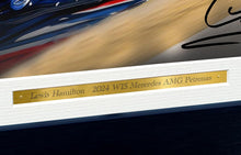 Load image into Gallery viewer, Kitbags &amp; Lockers 12x8 A4 2024 Lewis Hamilton Mercedes AMG Petronas F1 Team Autographed Signed Photo Photograph Picture Frame Racing Formula 1 F1 Poster Gift
