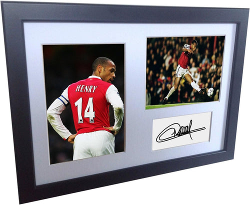 Kitbags & Lockers Signed Thierry Henry Arsenal Autographed Photo Photograph Picture Frame Print A4