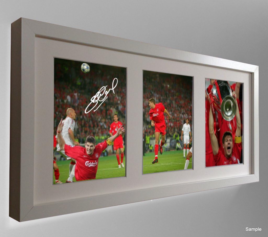 Kitbags & Lockers Signed Autograph Steven Gerrard Liverpool European Istanbul Goal Photo Picture