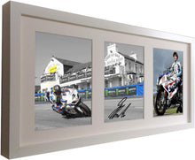 Load image into Gallery viewer, Kitbags &amp; Lockers Signed White Guy Martin Triple Isle Of Man TT 2014 Race Autographed Photo Picture Frame Photograph