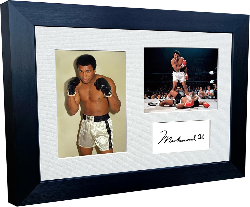 Kitbags & Lockers 12x8 A4 Signed Ali The Greatest Boxing Autographed Photo Photograph Picture Frame Signature Poster Gift Triple