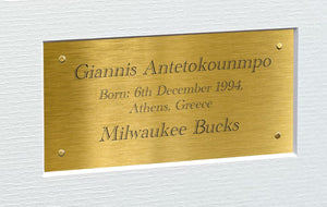 Kitbags & Lockers 12x8 A4 Giannis Antetokounmpo Milwaukee Bucks Autographed Signed Photo Photograph Picture Frame Basketball Poster Gift G