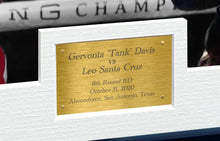 Load image into Gallery viewer, Kitbags &amp; Lockers 12x8 A4 Signed Gervonta &#39;Tank&#39; Davis vs Leo Santa Cruz Sixth Round Knockout Alamodome San Antonio Texas Boxing Autographed Photo Photograph Picture Frame Poster Gift