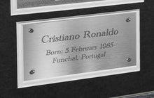 Load image into Gallery viewer, GOAT Black/White Mount Cristiano Ronaldo Lionel Messi Real Madrid Manchester Juventus Barcelona PSG Signed Autographed Photograph Picture Frame Football Soccer (Black Mount)