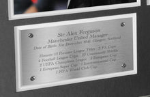 Load image into Gallery viewer, Sir Alex Ferguson Montage Celebration Manchester United Utd Signed Autographed Ronaldo Beckham Cantona Giggs Rooney Scholes Photo Photograph Picture Frame Football Soccer Poster Gift B