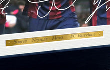 Load image into Gallery viewer, 12x8 A4 Lionel Messi Neymar Luis Suarez Barcelona Autographed Autograph Signed Signature Photograph Photo Picture Frame Football Soccer Poster Gift
