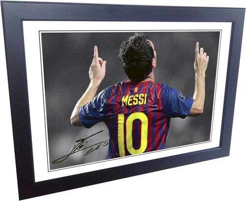 Kitbags & Lockers Signed Lionel Messi Barcelona Photo Photograph Picture Frame Autograph sml