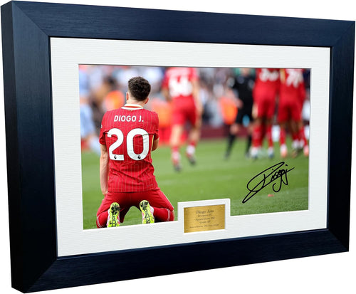 12x8 A4 Liverpool Signed Diogo Jota Autographed Photo Photograph Picture Frame Football Soccer Poster Gift 6