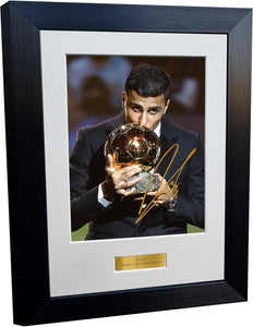 12x8 A4 Signed Rodri Tribute Ballon d'Or Winner 2024 Manchester City Spain Autographed Photo Photograph Picture Frame Football Soccer Poster Gift Portrait