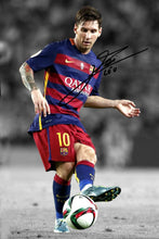 Load image into Gallery viewer, Kitbags &amp; Lockers 2016 Large Signed Lionel Messi Barcelona Photo Photograph Picture Frame Autographed 1