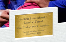 Load image into Gallery viewer, 12x8 A4 Signed Robert Lewandowski Lamine Yamal Real Madrid 0 vs 4 Barcelona Autographed Autograph Signed Signature Photograph Photo Picture Frame Football Soccer Poster Gift