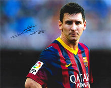 Load image into Gallery viewer, Kitbags &amp; Lockers Large Signed Lionel Messi Barcelona Photo Picture Frame Autographed 1