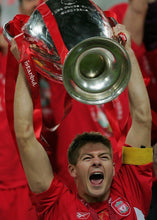 Load image into Gallery viewer, Kitbags &amp; Lockers Signed Steven Gerrard Champions League Winner Liverpool Autograph Photo Photograph Picture Frame A4