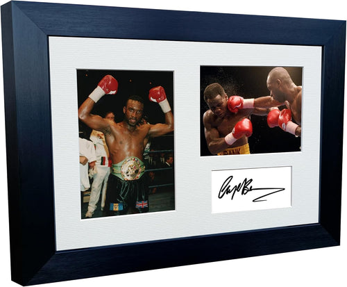Kitbags & Lockers 12x8 A4 Signed Nigel Benn Dark Destroyer Boxing Autographed Photo Photograph Picture Frame Signature Poster Gift Triple