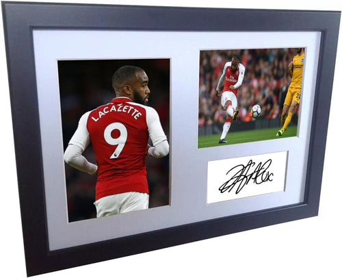 Kitbags & Lockers A4 Signed Alexandre Lacazette Arsenal Autographed Photo Photograph Picture Frame Gift 12x8
