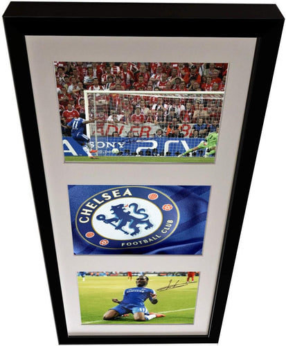 Kitbags & Lockers Signed Didier Drogba Champions League Autographed Triple Chelsea Photo Picture