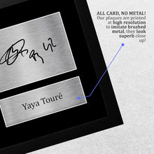 Load image into Gallery viewer, HWC Trading FR A4 Yaya Toure Manchester City Man City Gifts Printed Signed Autograph Picture for Football Fans and Supporters - A4 Framed