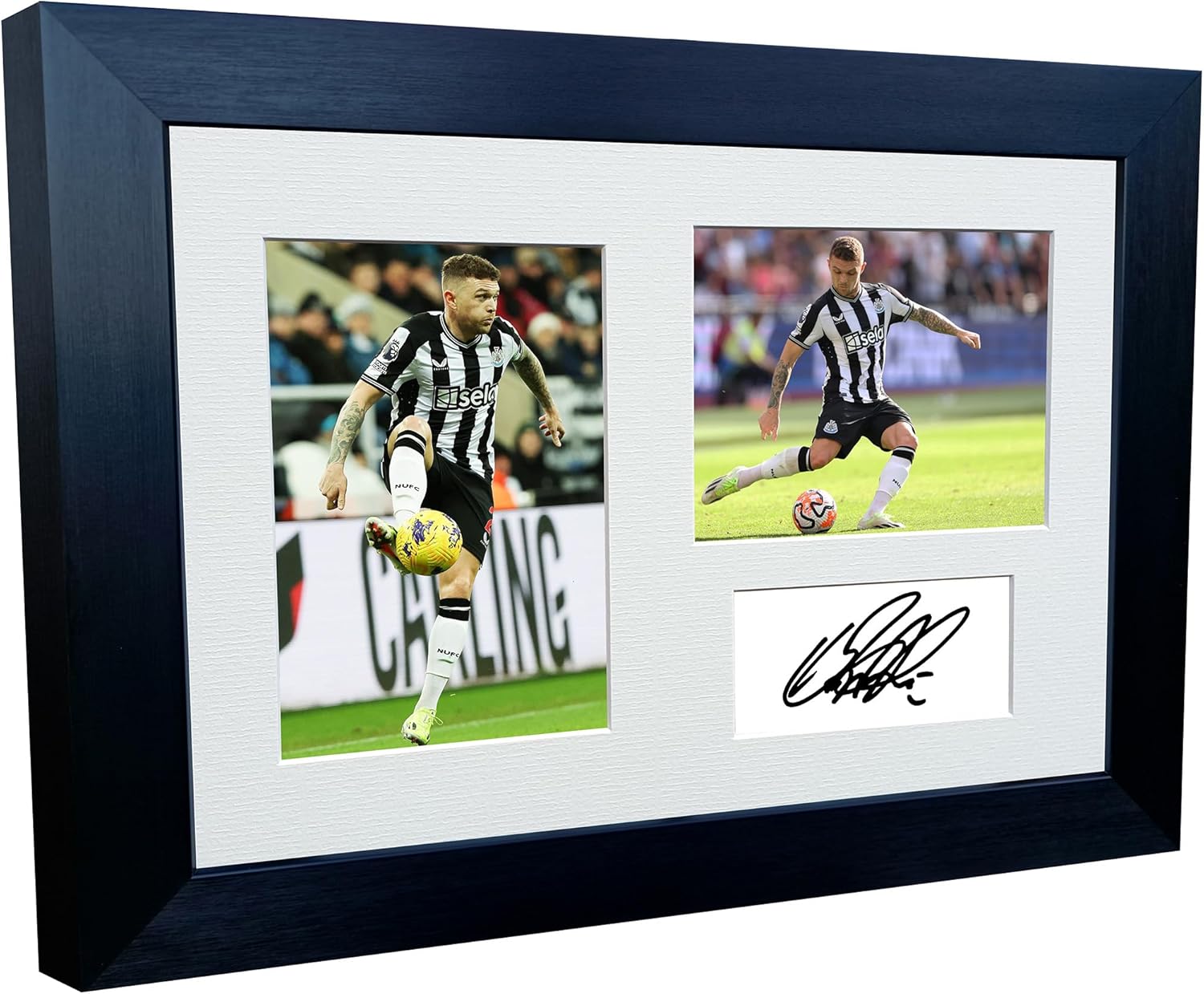 12x8 A4 Signed Kieran Trippier Newcastle United Autographed Autograph Signed Signature Photograph Photo Picture Frame Football Soccer Poster Gift Triple