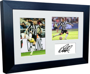 12x8 A4 Signed Kieran Trippier Newcastle United Autographed Autograph Signed Signature Photograph Photo Picture Frame Football Soccer Poster Gift Triple