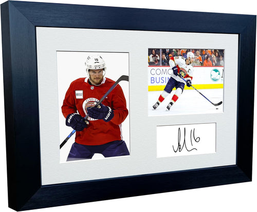 Kitbags & Lockers 12x8 A4 Aleksander Barkov Florida Panthers NHL Autographed Signed Signature Photo Photograph Picture Frame Ice Hockey Poster Gift Triple