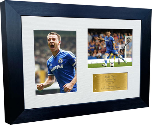 12x8 A4 John Terry Chelsea Autographed Autograph Signed Signature Photograph Photo Picture Frame Football Soccer Poster Gift Triple G