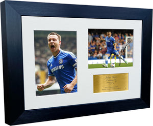 12x8 A4 John Terry Chelsea Autographed Autograph Signed Signature Photograph Photo Picture Frame Football Soccer Poster Gift Triple G